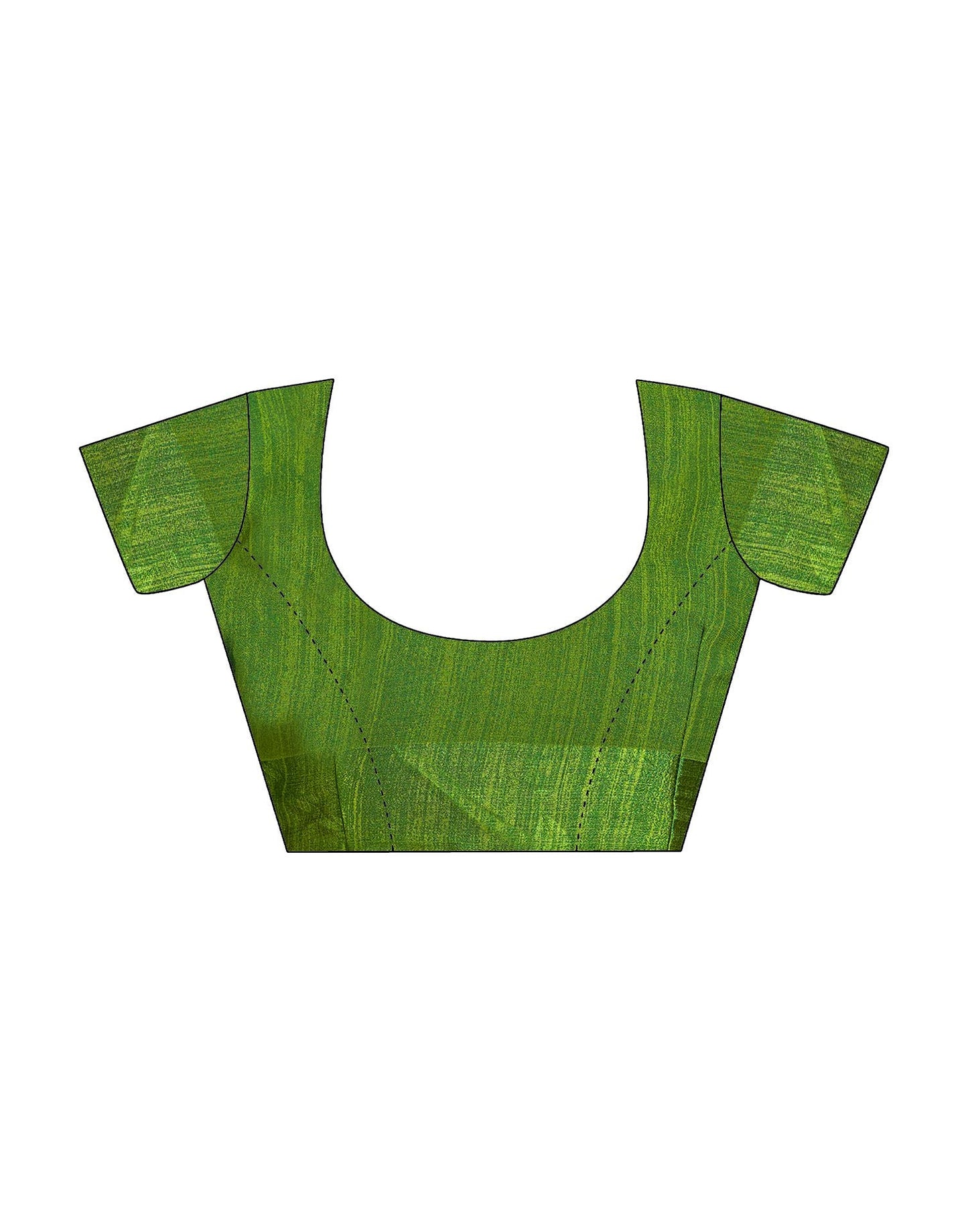 Mehndi Green Printed Chiffon Saree