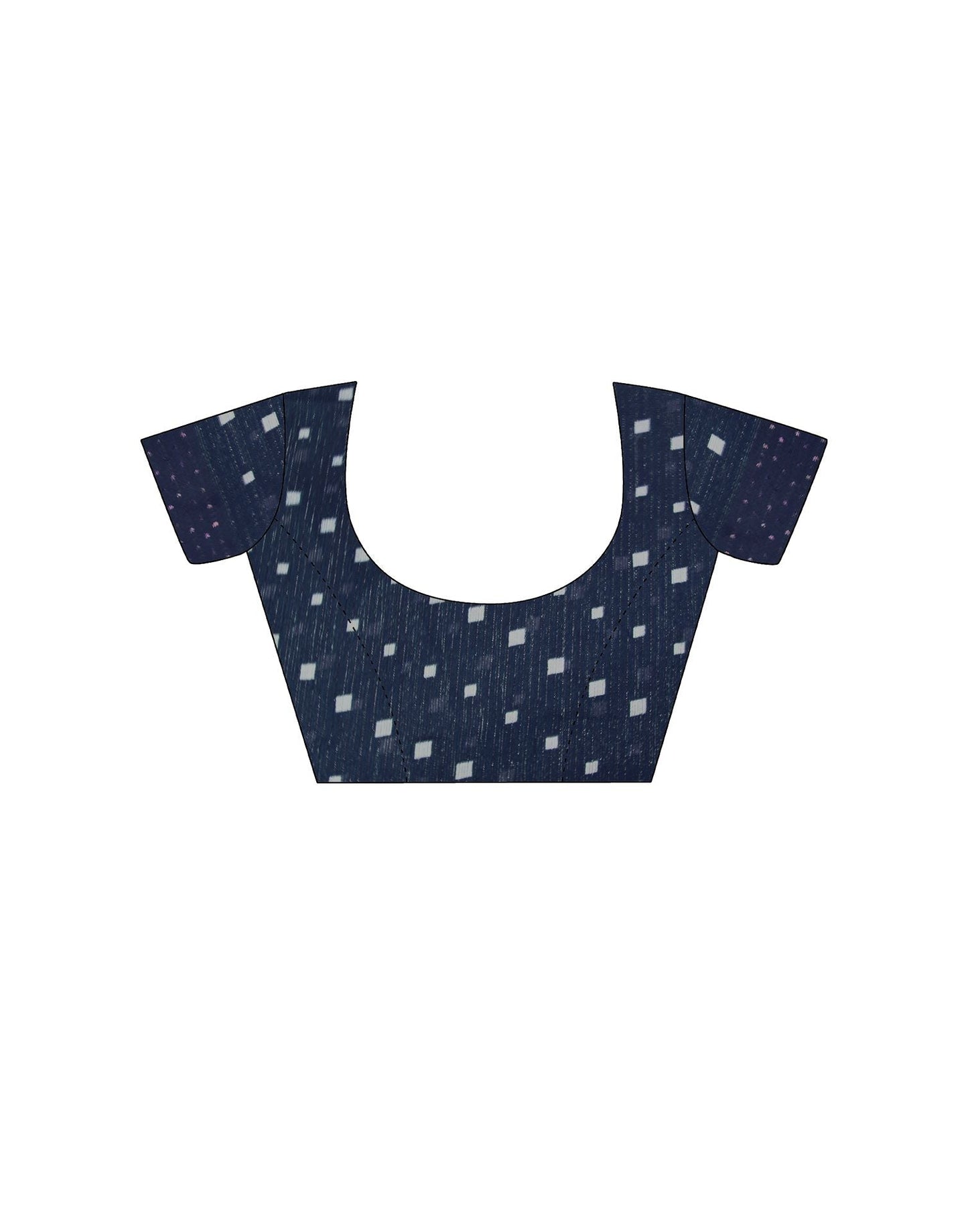 Blue Printed Georgette Saree