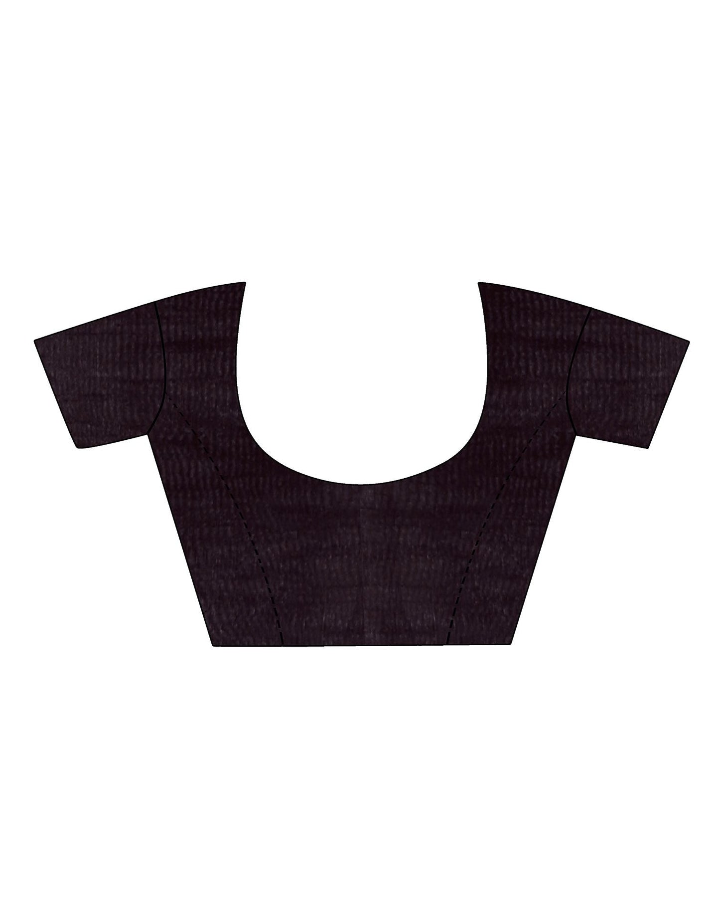 Black Plain Georgette Saree