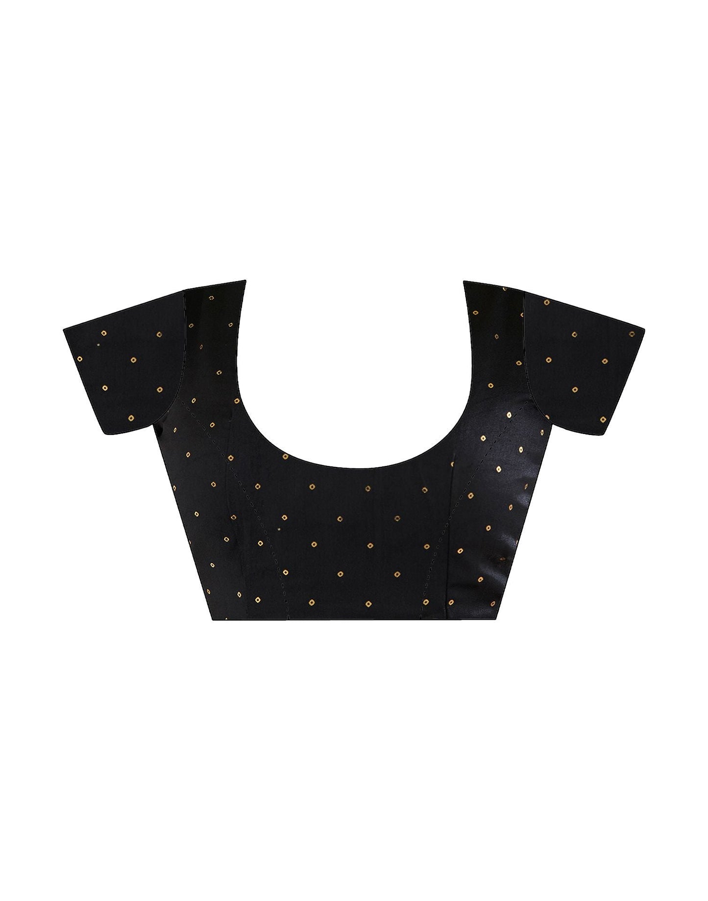 Black Printed Silk Saree