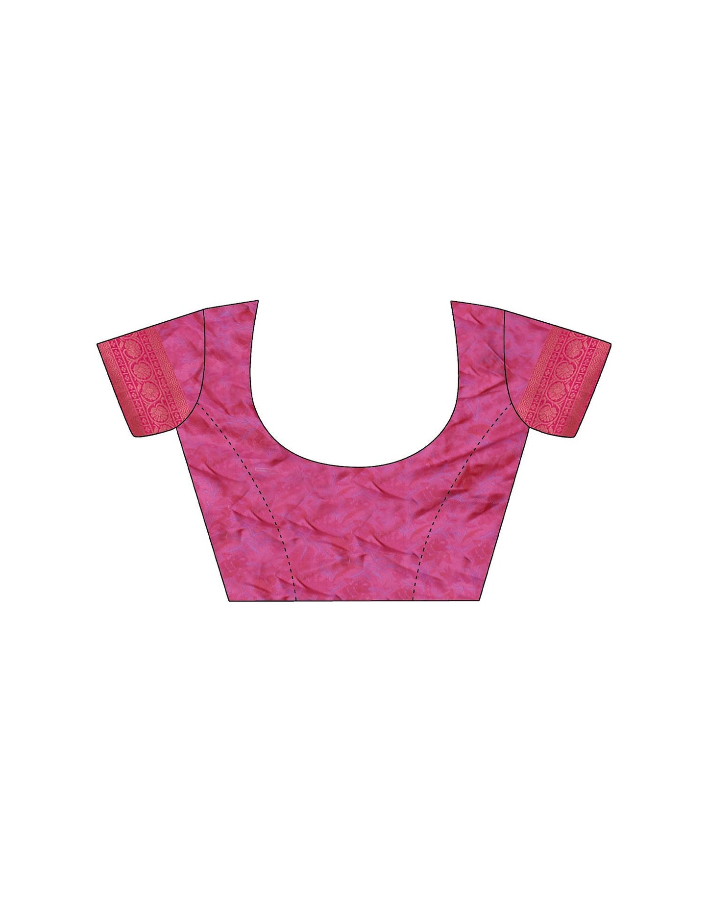 Blue Printed Silk Saree