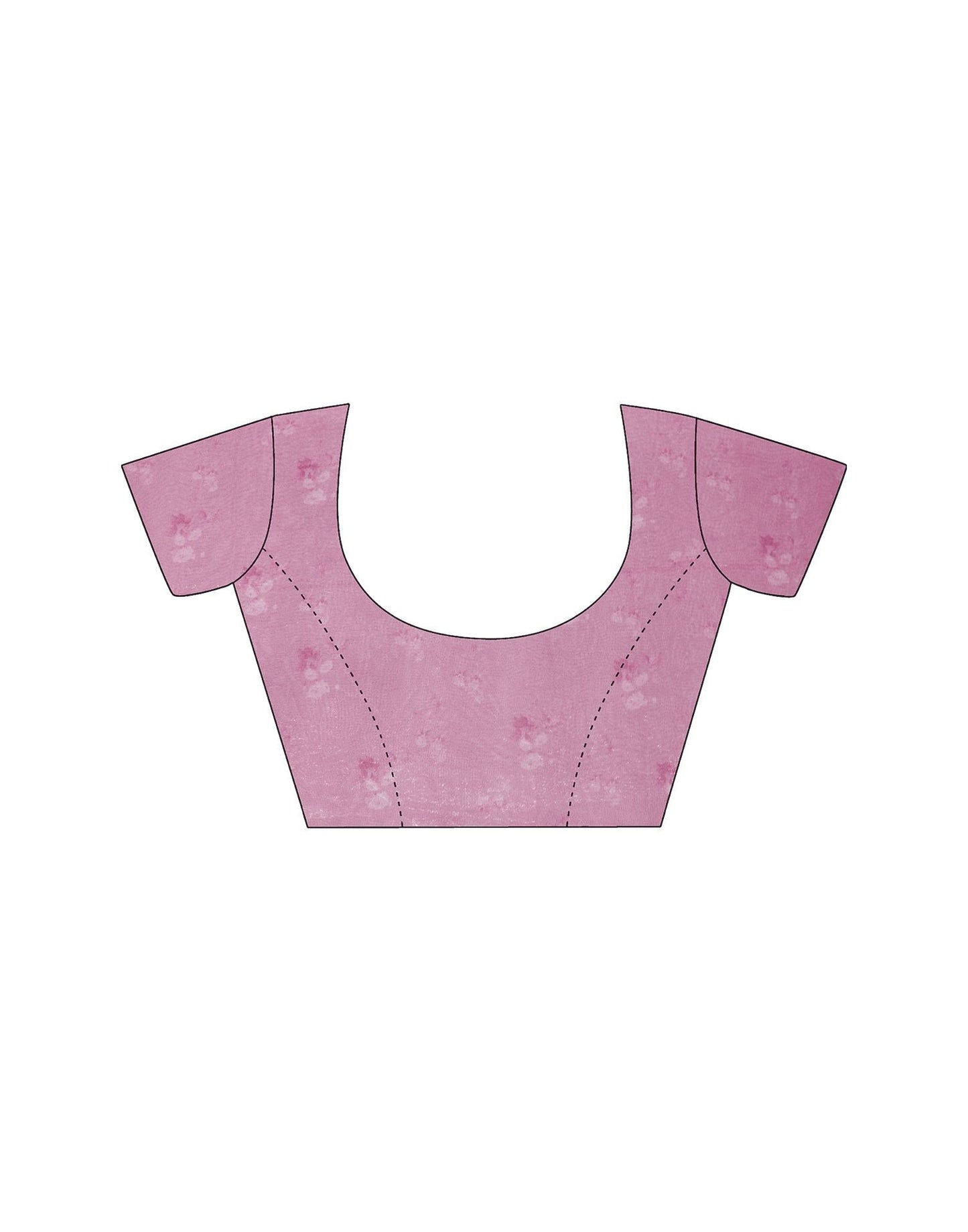 White Printed Georgette Saree