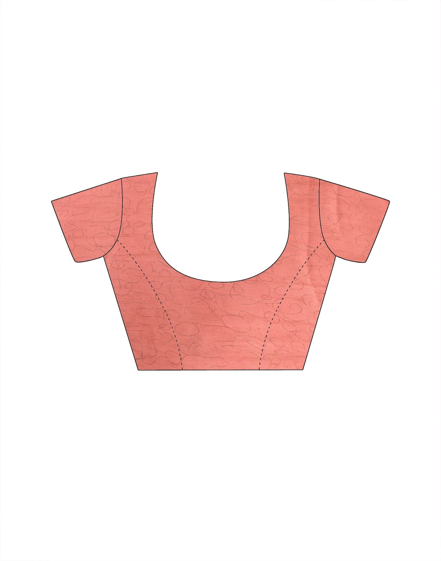 White Printed Georgette Saree