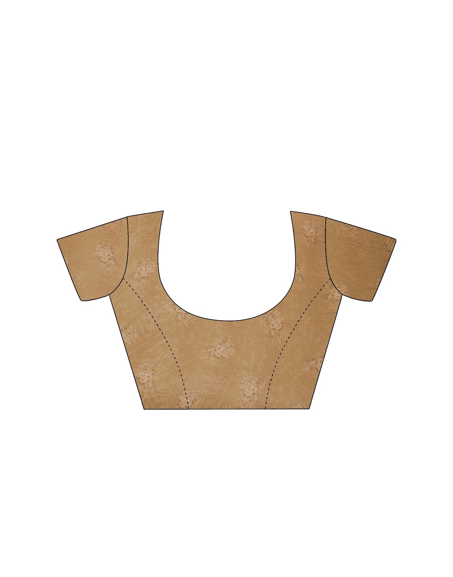 White Printed Georgette Saree