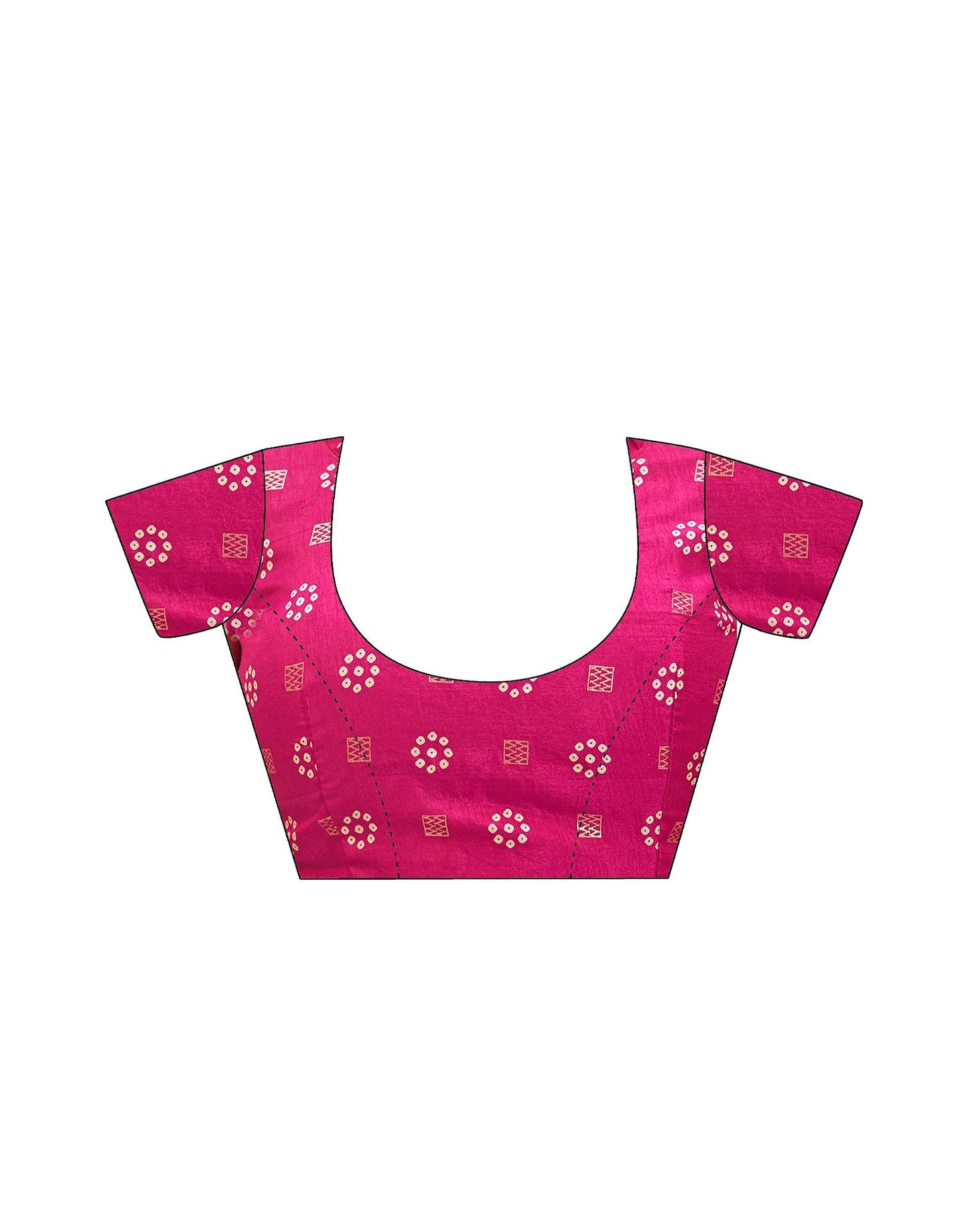 Rani Pink Bandhani Silk Saree