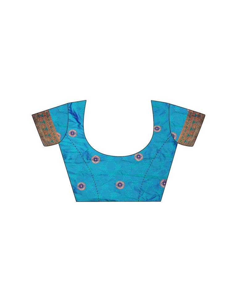 Purple Silk Plain Saree