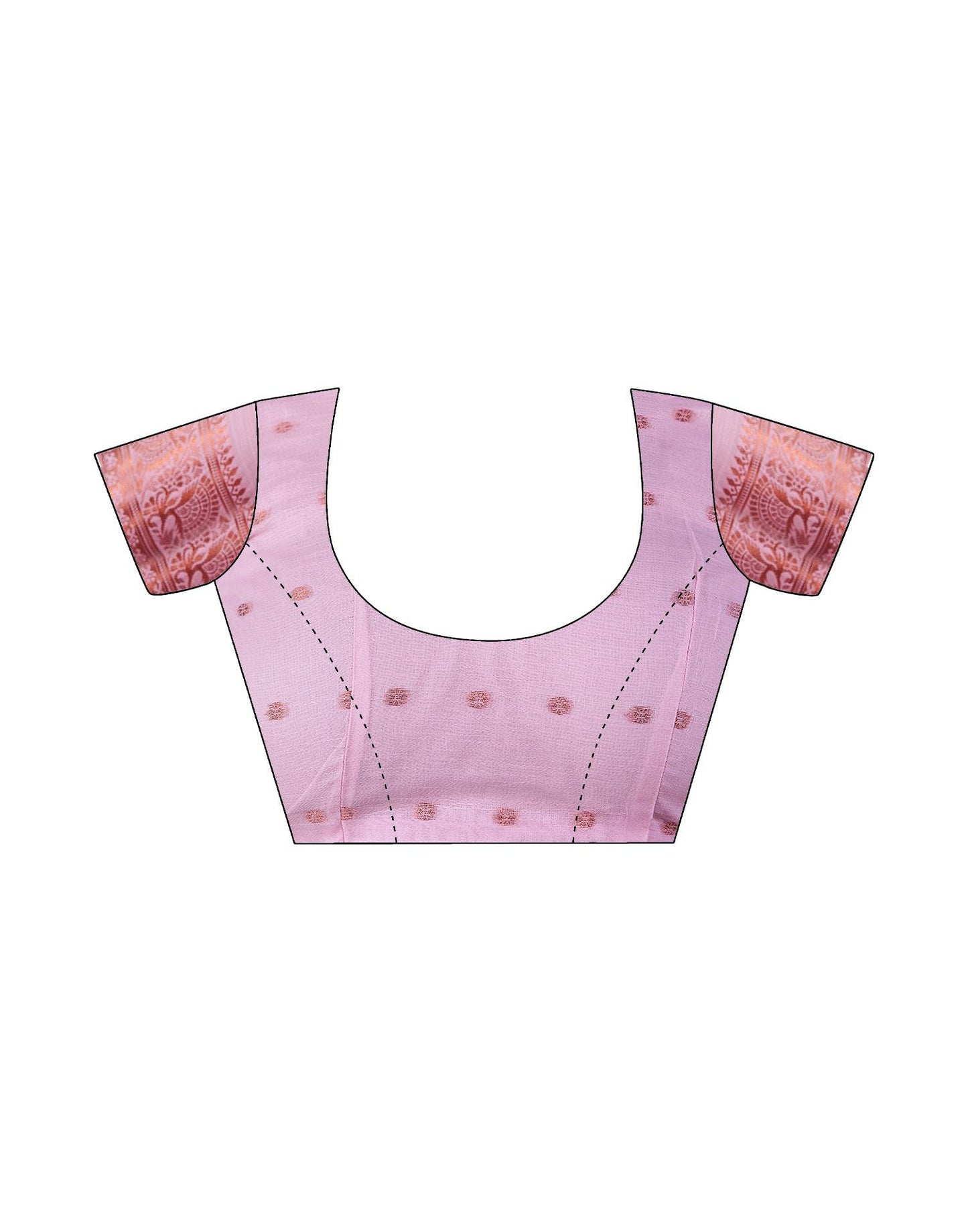 Light Pink Jacquard Linen Saree