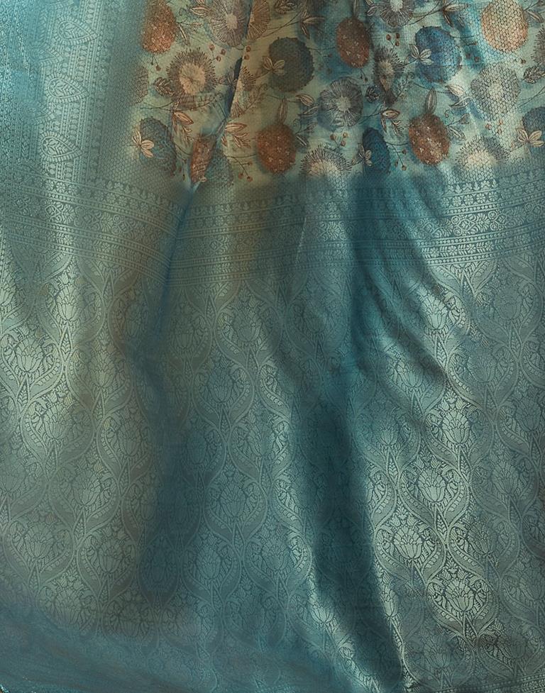 Multi Silk Printed Saree