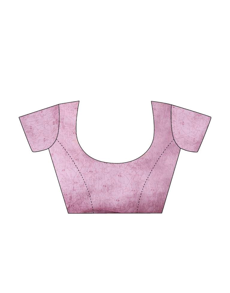 Lavender Chiffon Printed Saree