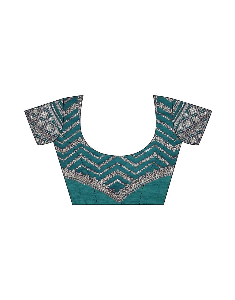 Pink Chiffon Embroidery Saree