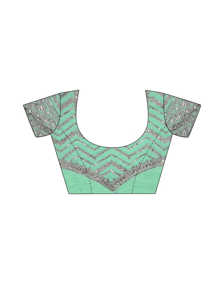 Rose Pink Chiffon Embroidery Saree