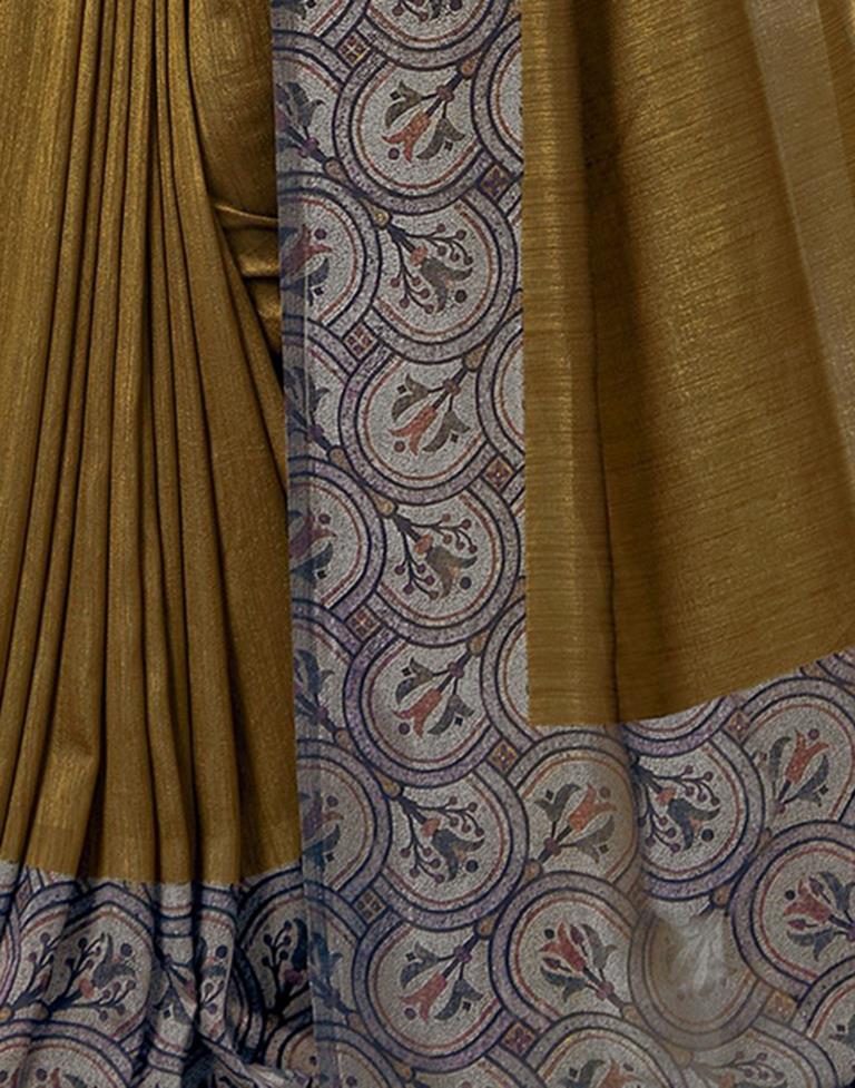 Wine Silk Printed Saree