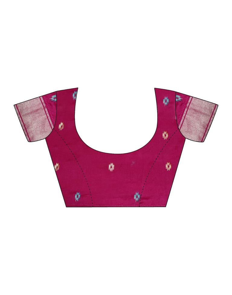 Multicoloured Silk Printed Saree