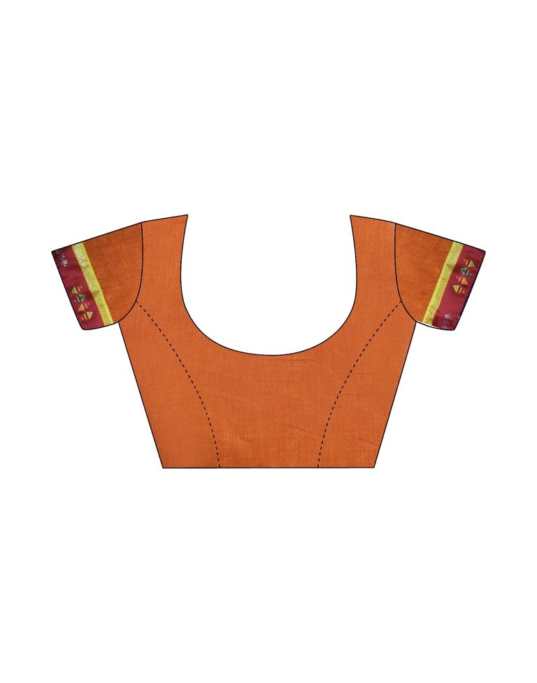 Red Georgette Printed Saree