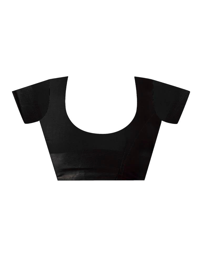 Off White Georgette Printed Saree