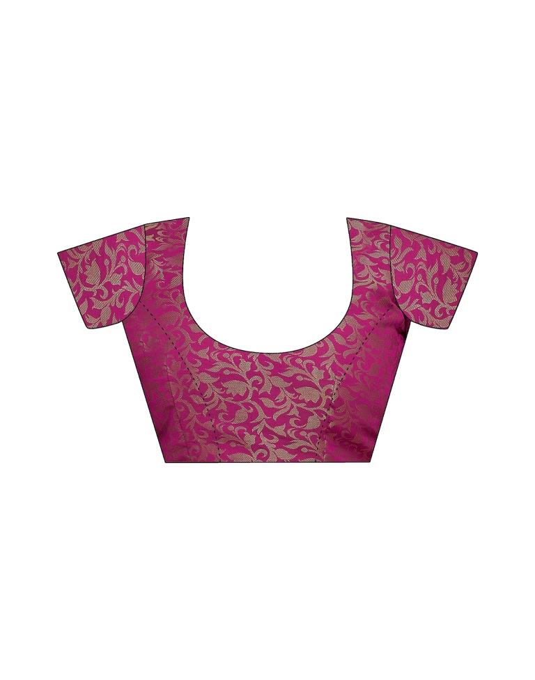 Orange Silk Woven Saree