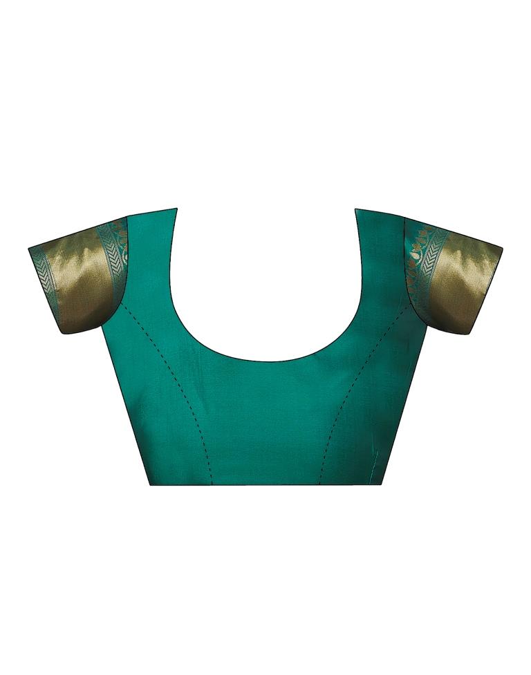 Golden Silk Woven Saree