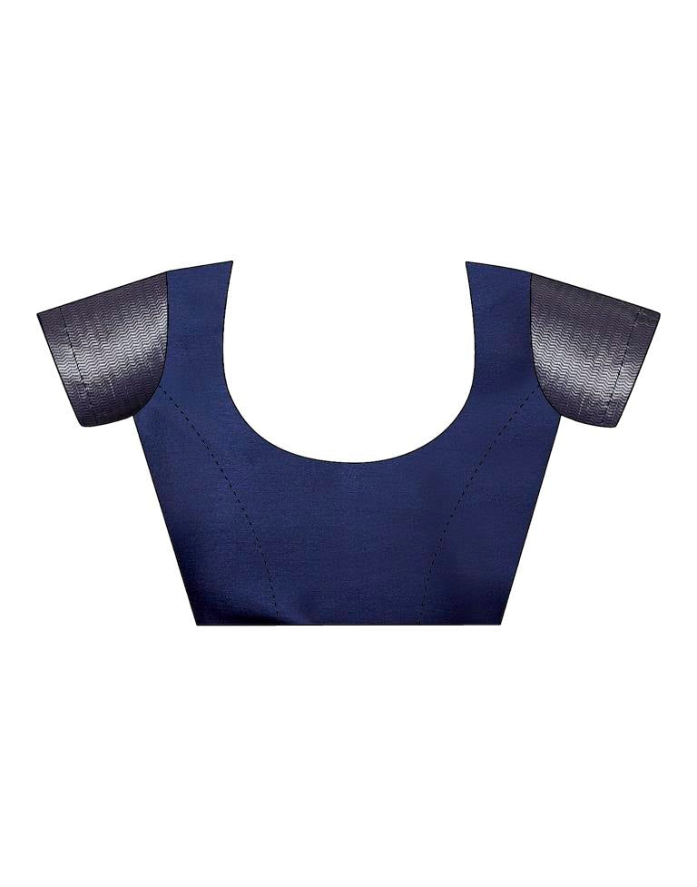 Silver Silk Woven Saree