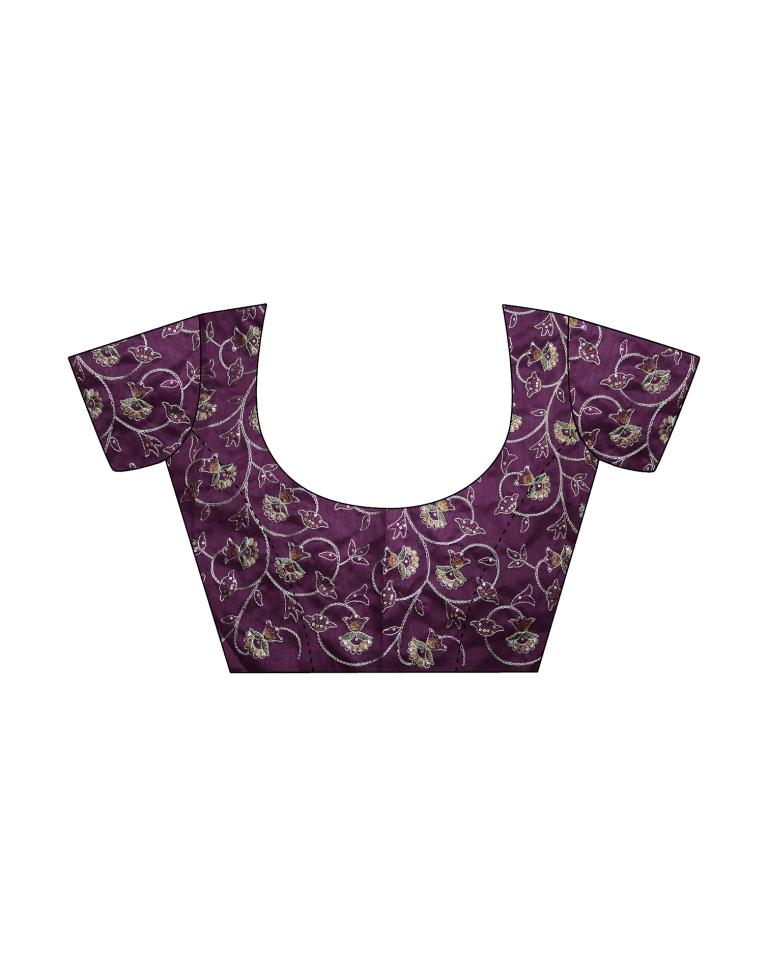 Multicolor Georgette Embroidery Saree