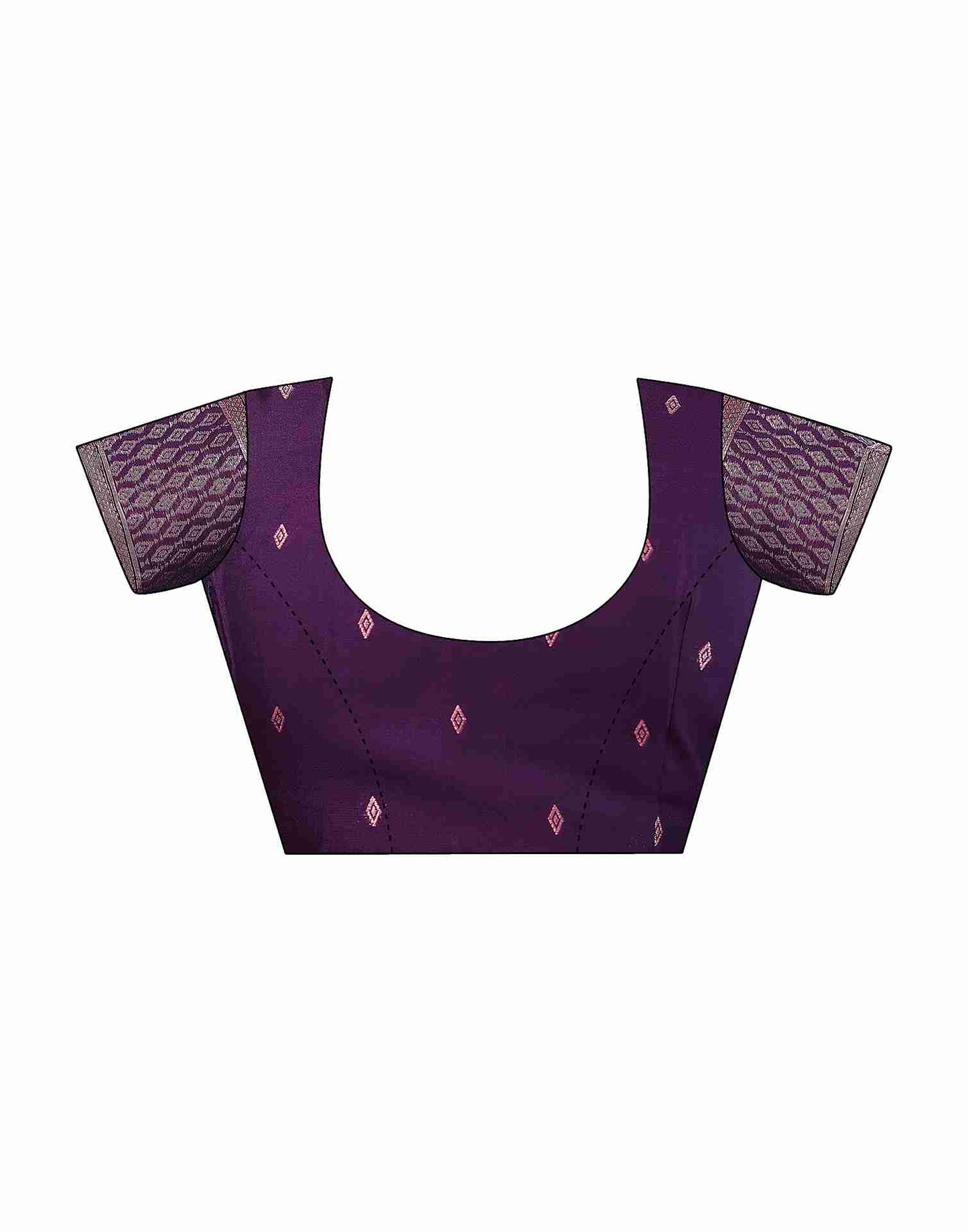 Pink Silk Floral Woven Saree