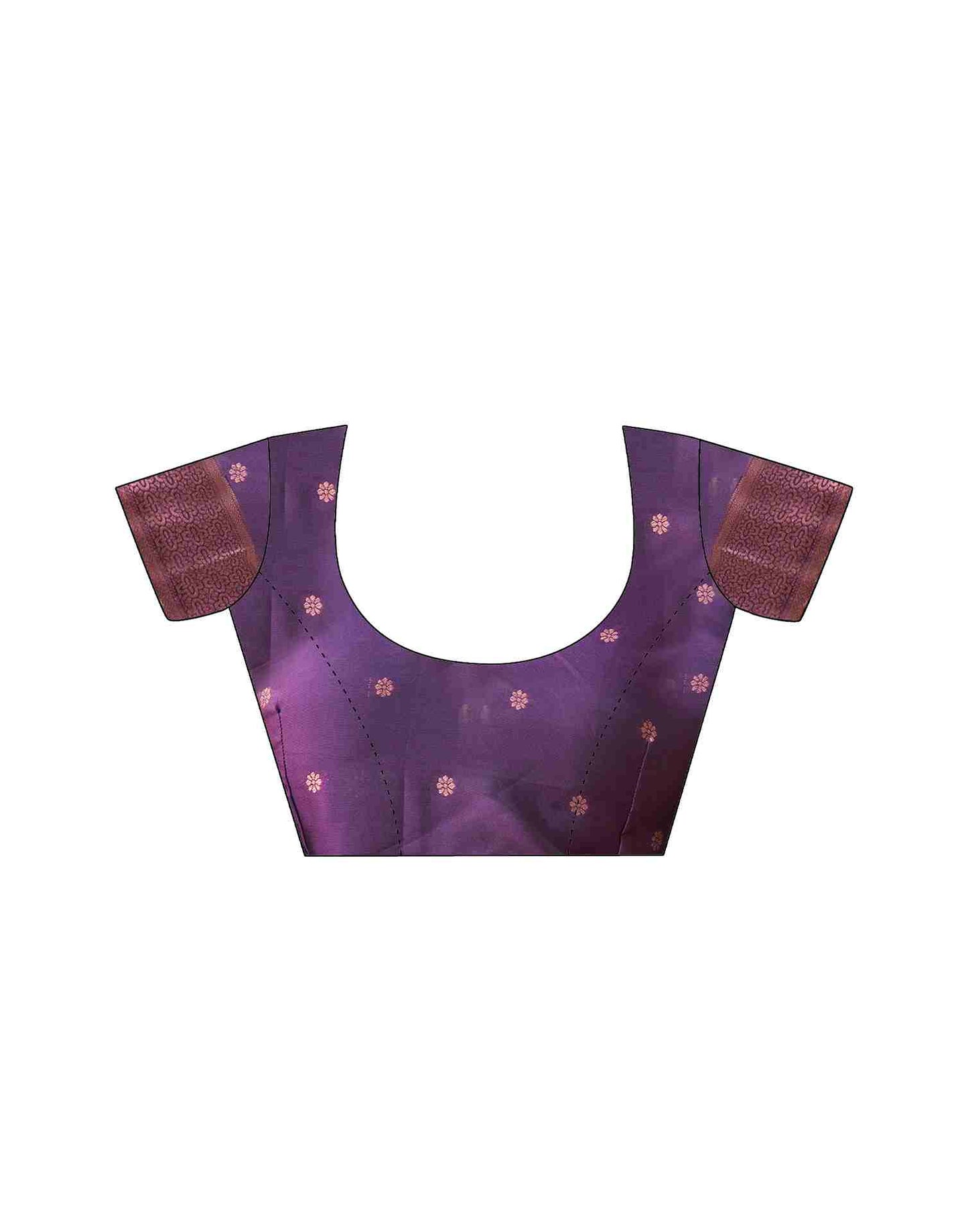Purple Silk Woven Saree