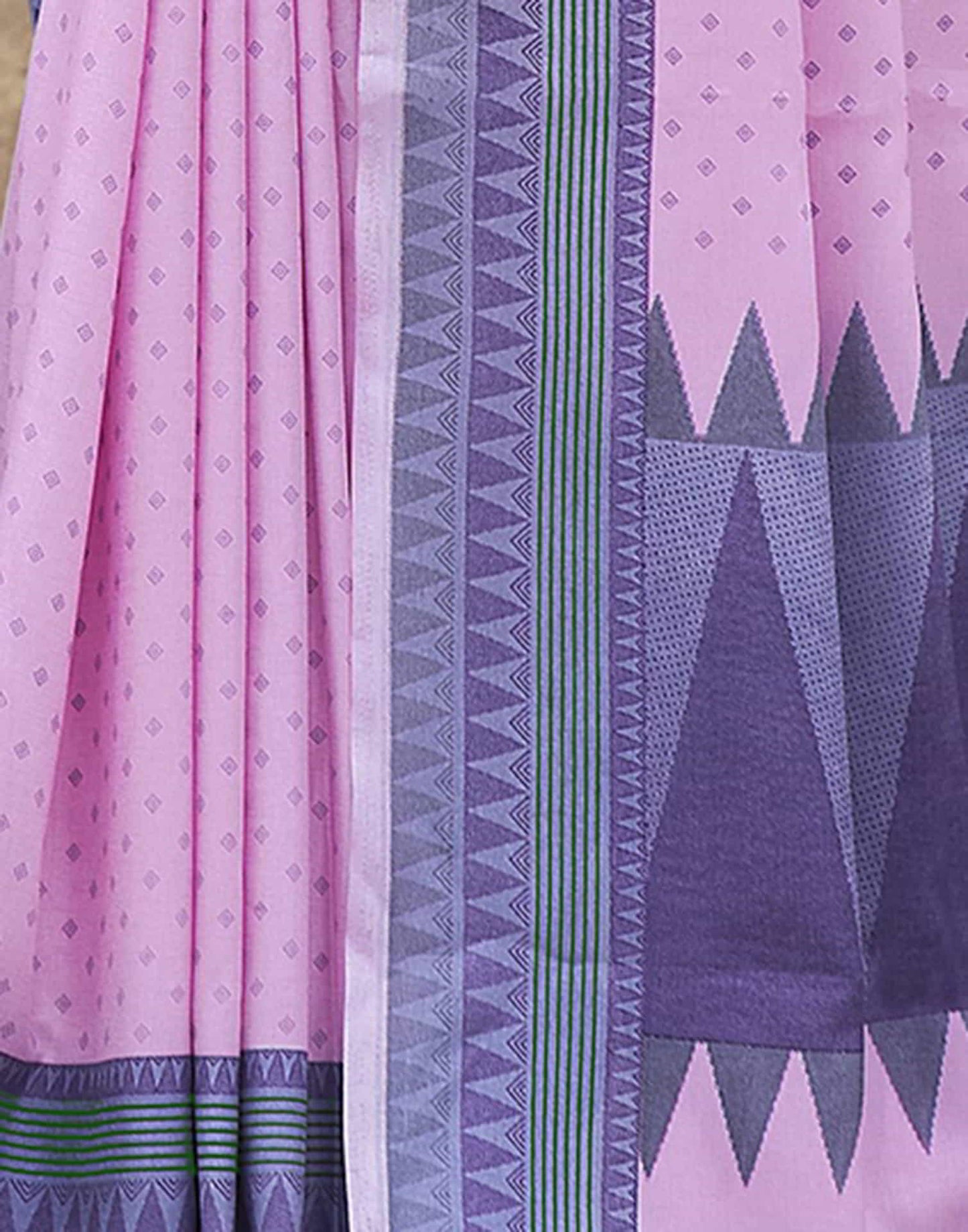 Pink Silk Printed Saree