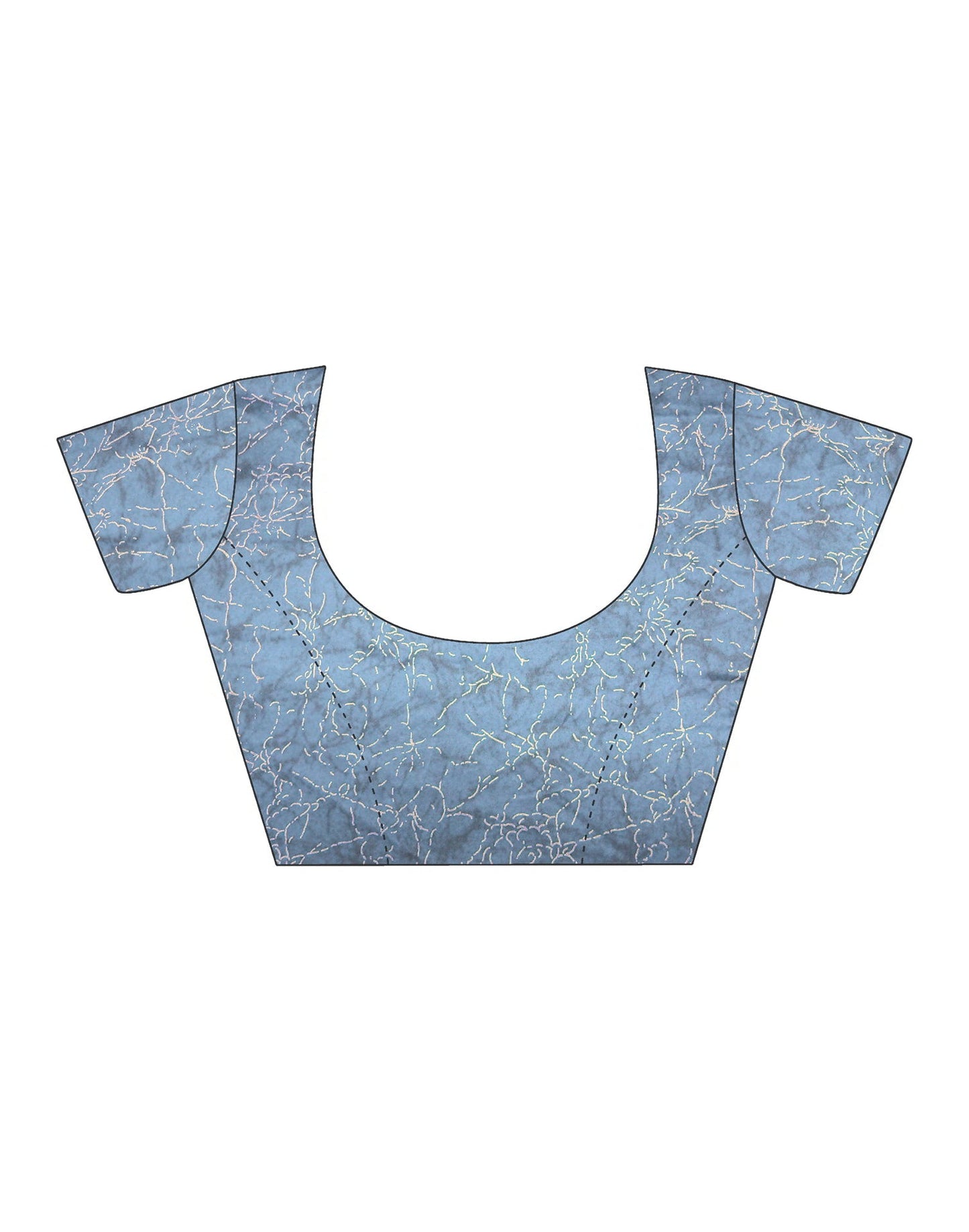 Blue Georgette Printed Saree