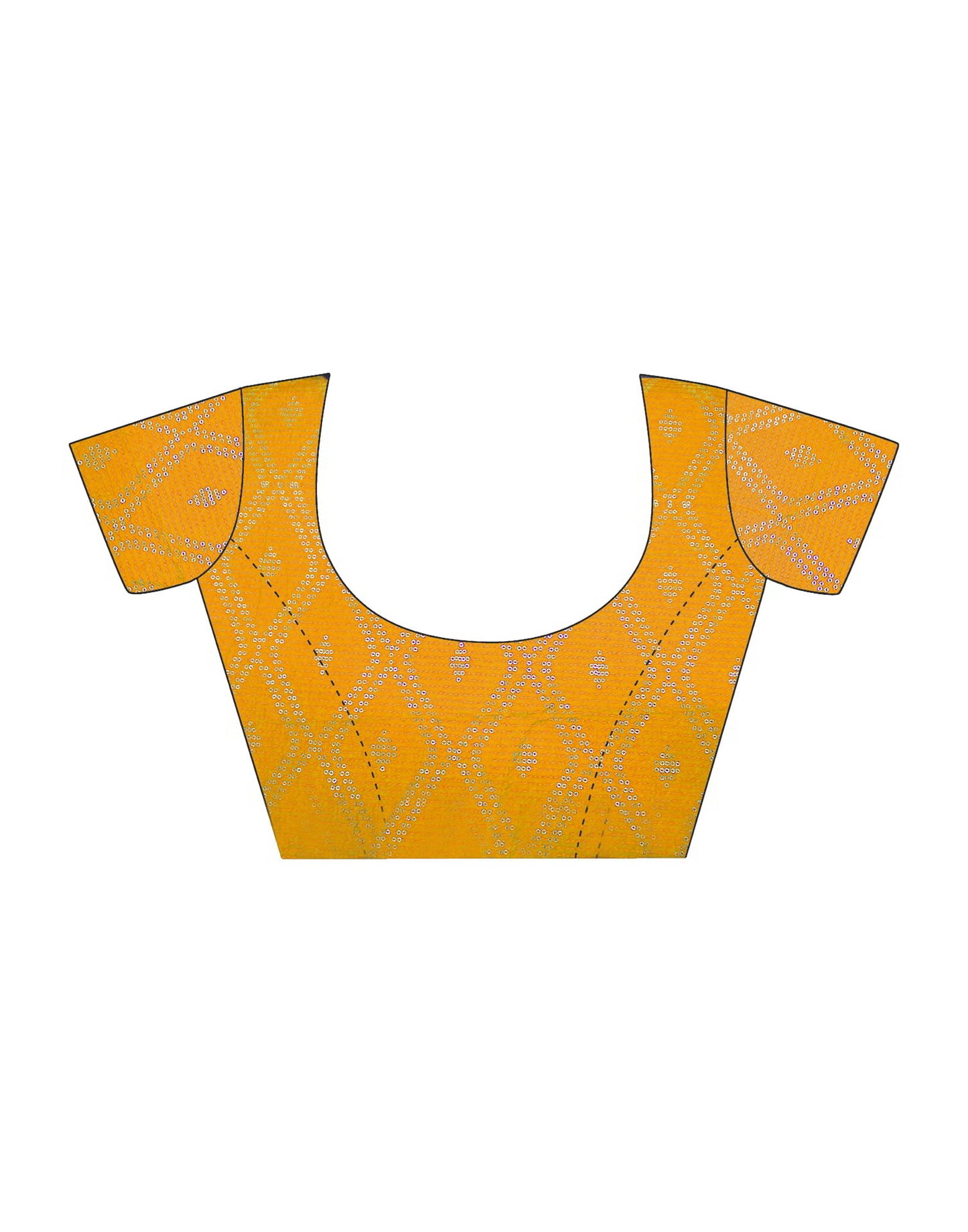 Brown Georgette Plain Saree