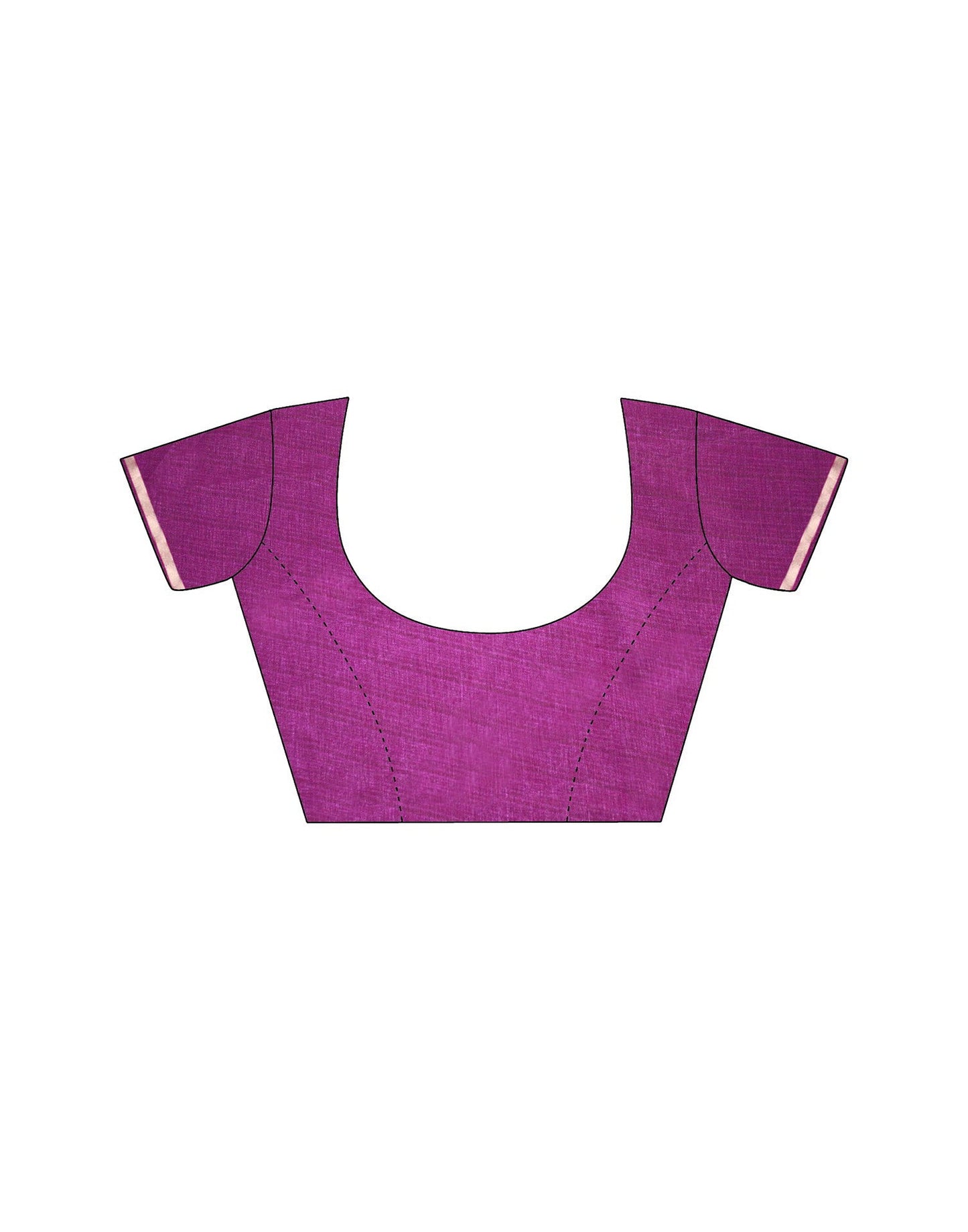 Magenta Silk Printed Saree