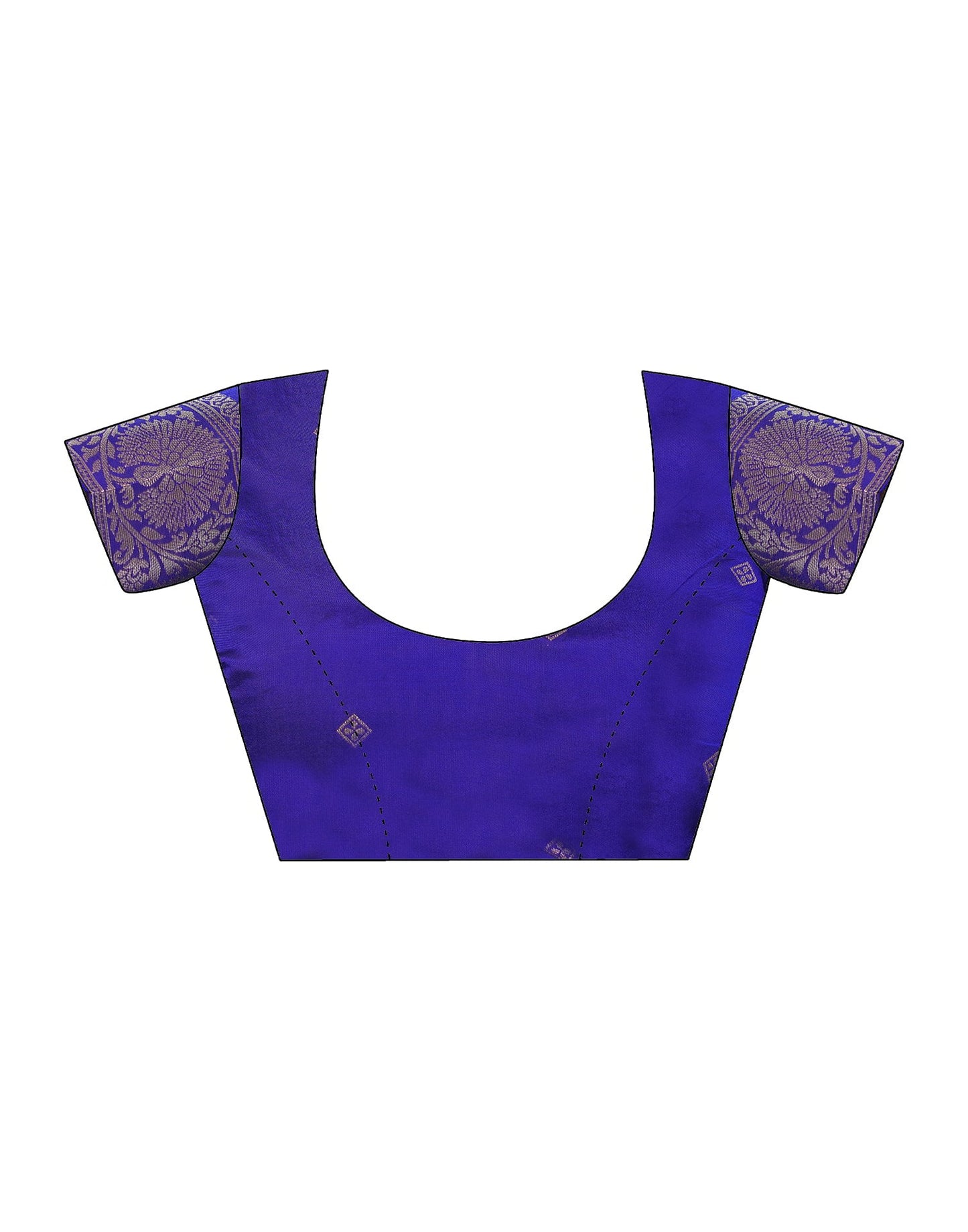 Blue Banarasi Silk Woven Saree