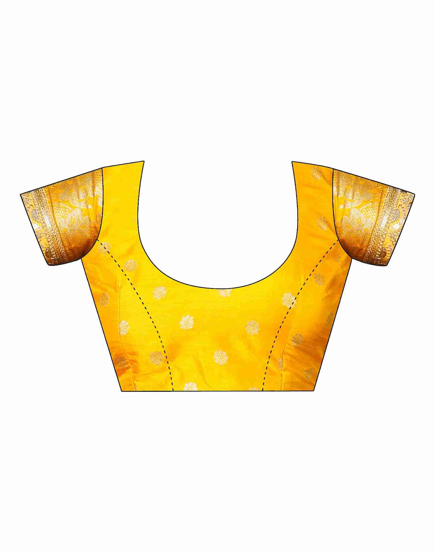 Deep Violet Silk Plain Banarasi Saree