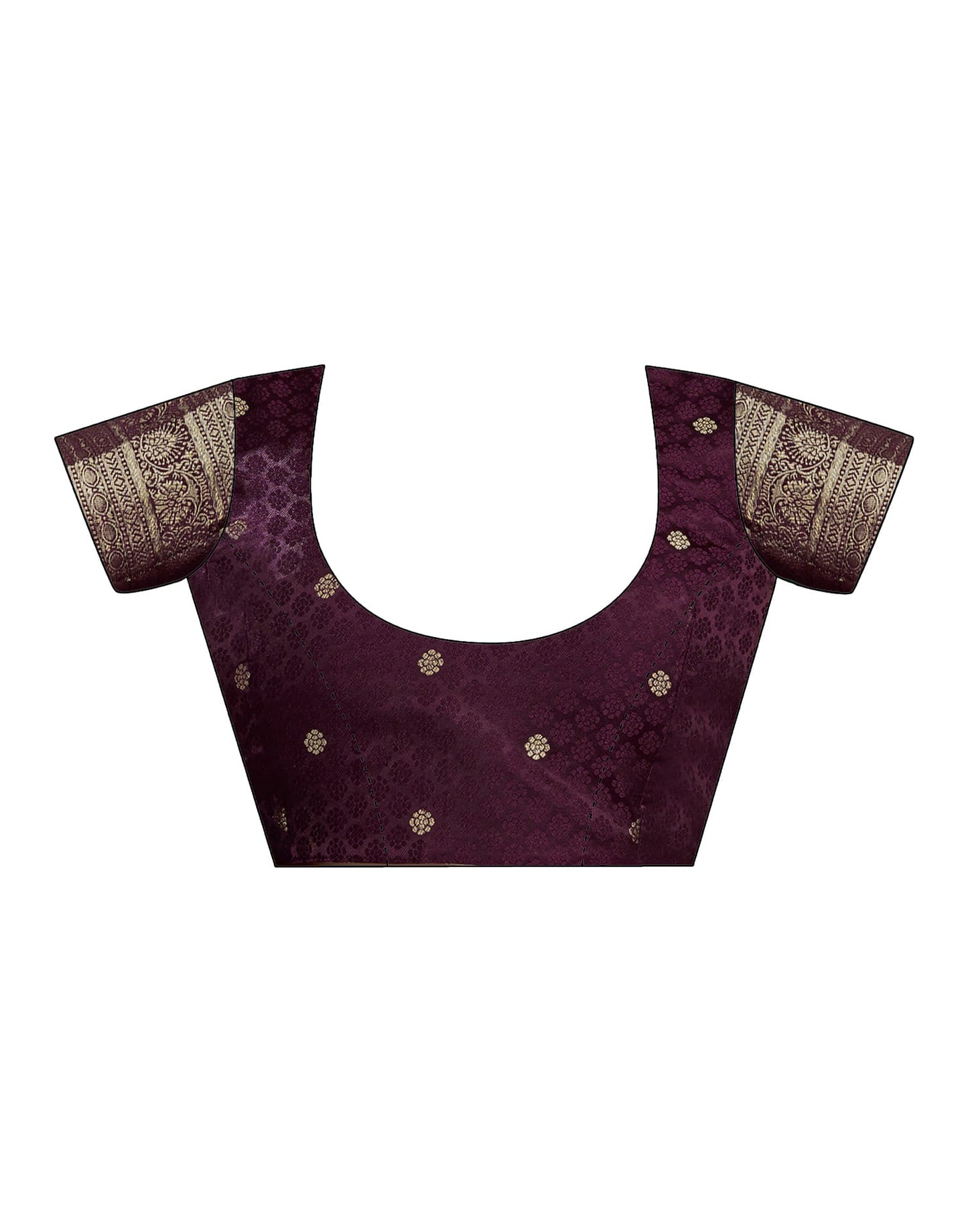 Light Purple Satin Woven Banarasi Saree