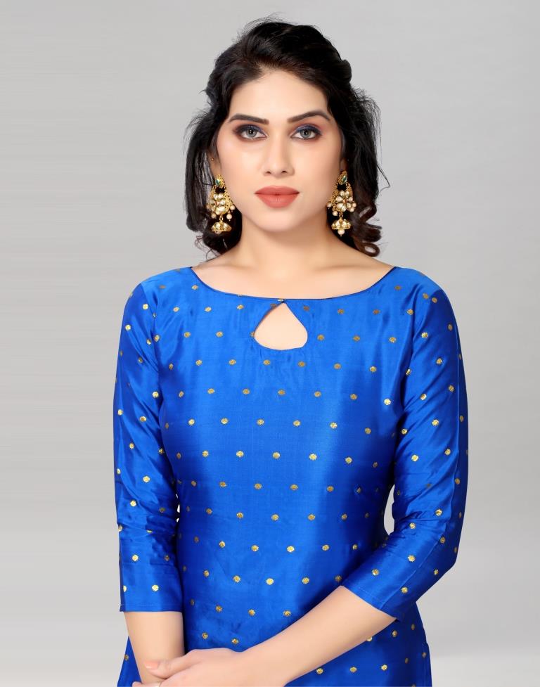 Jacquard Silk Unstitched Salwar Suit Material | Sudathi