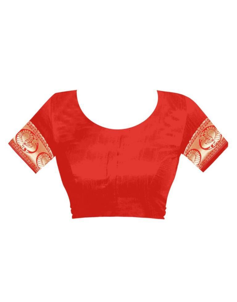 Red Banarasi Silk Saree
