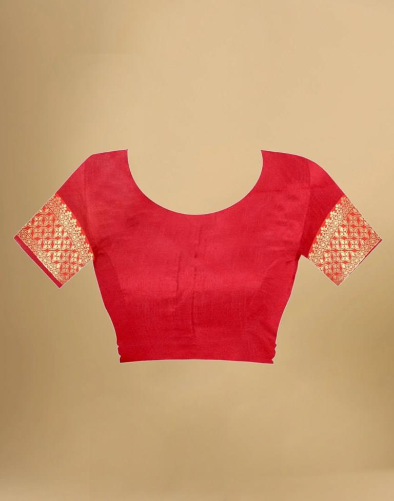 Red Banarasi Silk Saree