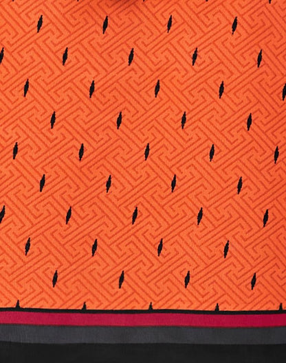 Epitome Orange Cotton Printed Unstitched Salwar Suit | Sudathi