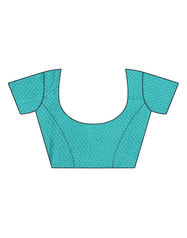 Turquoise Coloured Art Silk Printed Saree | Sudathi