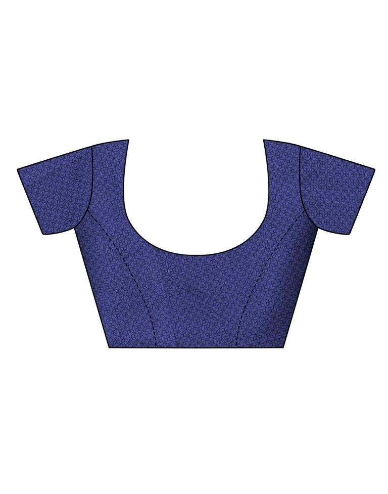 Navy Blue Coloured Art Silk Printed Saree | Sudathi