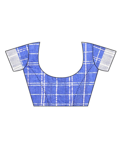 Blue Coloured Poly Linen Woven Saree | Sudathi