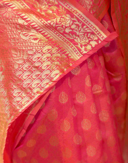 Pink Silk Weaving Saree