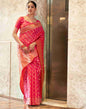 Pink Silk Weaving Saree