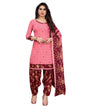 Dashing Rose Pink Printed Unstitched Salwar Suit | Sudathi