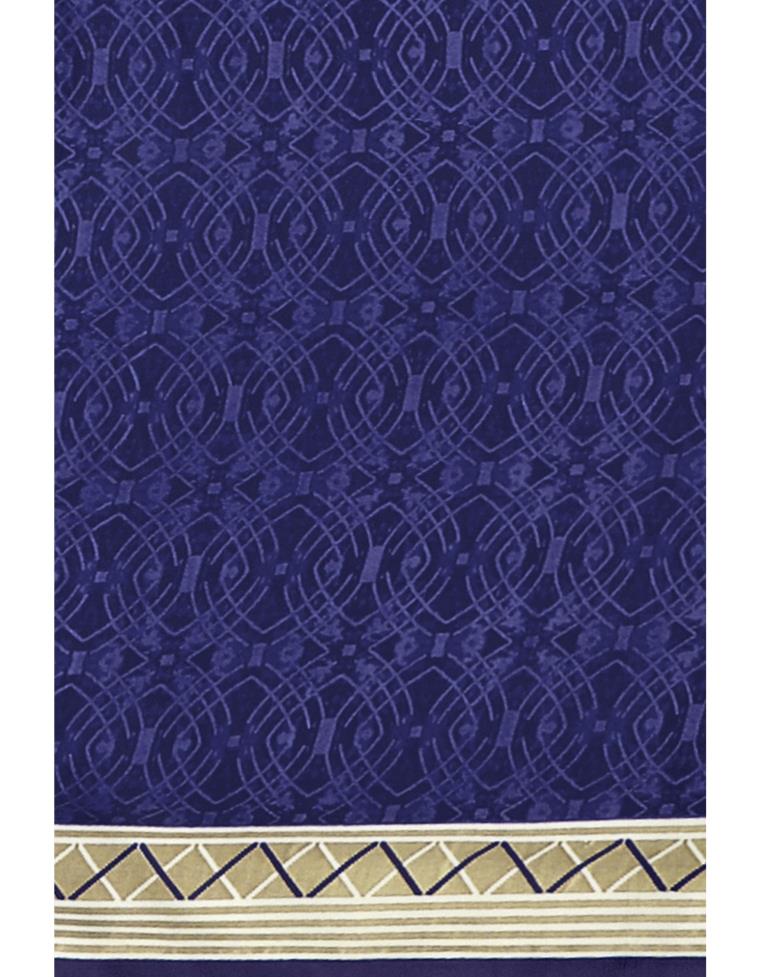 Precious Navy Blue Printed Unstitched Salwar Suit | Sudathi