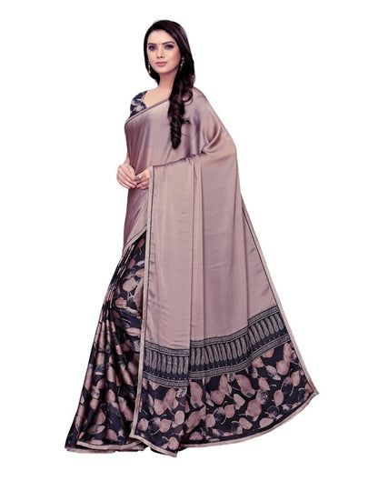 Beige Coloured Chiffon Printed Saree | Leemboodi