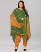 Auspicious Green Printed Unstitched Salwar Suit | Sudathi