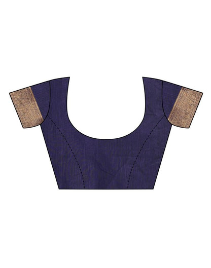 Navy Blue Coloured Poly Silk Woven Saree | Sudathi