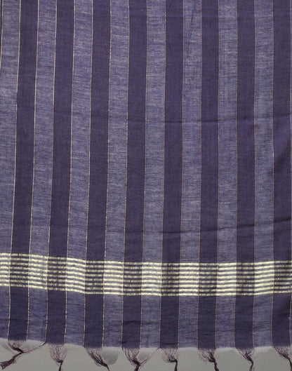 Navy Blue Cotton Dupatta | Leemboodi