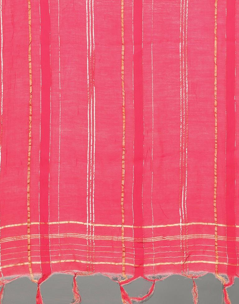 Pink Cotton Dupatta | Leemboodi
