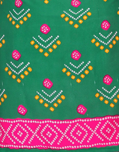 Green Printed Unstitched Salwar Suit | Sudathi