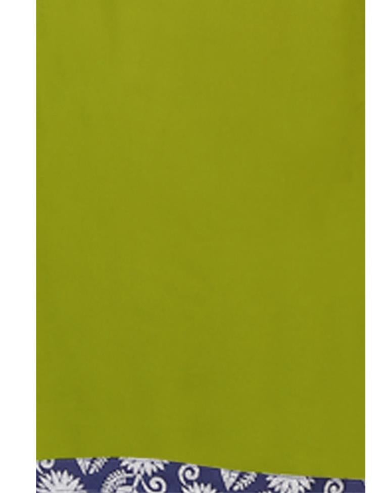 Olive Green Dyed Unstitched Salwar Suit | Sudathi